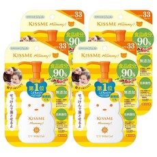 KISSME 奇士美 MOMMY 寶貝防曬乳兒童防曬 SPF33 PA+++, 100g, 4瓶