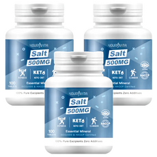 Your Vita 優維特 機能型鹽錠 500mg 澳洲南極海鹽 運動補給, 100入, 3罐