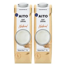 Fazer aito 原味燕麥奶 無麩質, 1L, 2瓶