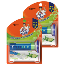 Mr Muscle 威猛先生 潔廁清香凍組 手把*1+管凍*1 清新檸檬, 38g, 2組