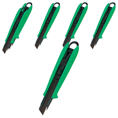 TaJIma 田島 自動固定式專業美工刀 DCL500, 綠色, 6個