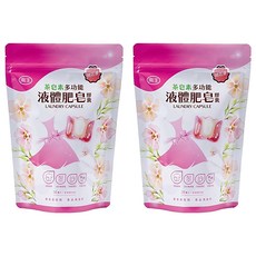 LANOWN 南王 多功能液體肥皂膠囊補充包 桃花香 強效去污 長效抑菌 防蟎效果, 35顆, 2袋