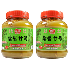 龍宏 蔭醬甘筍，非基因改造黃豆，無添加防腐劑, 850g, 2罐