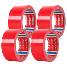 DADA 高黏度強力泡棉膠帶 (50mm x 20m), 紅色, 4捲