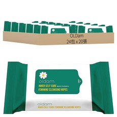 OLDam 女性私密護理濕巾 - 便攜式, 60g, 1包, 24包