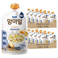 Mammameal 寶寶粥 Set, 每日即食, 15個月開始, 鮑魚綜合蔬菜口味, 140g, 20包