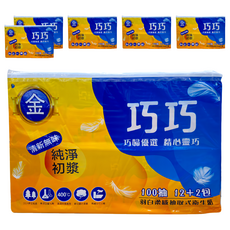 巧巧 抽取衛生紙 100張, 14包, 6袋