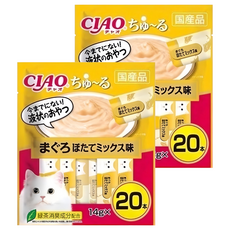 INABA CIAO 啾嚕 貓肉泥, SC-483 鮪魚 + 干貝, 280g, 2袋