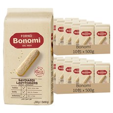 Bonomi 手指餅乾, 500g, 20包