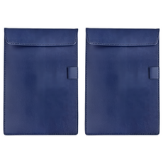 ABEL 力大牌 多用途皮革板夾 A5, 藍色, 2個