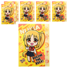 sun-star 孤獨搖滾動漫 A4 五夾層L型資料夾 伊地知虹夏 動漫周邊 文件收納整理, 6個