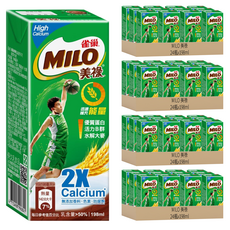 MILO 美祿 高鈣可可麥芽牛奶, 198ml, 96入