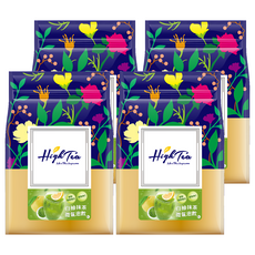 High Tea 伂橙 微氣泡飲系列 白柚抹茶 添加植物膠原蛋白與維他命C, 8包, 25g, 4袋