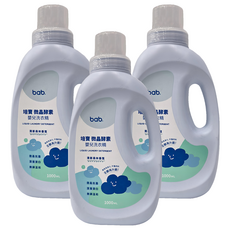 培寶 微晶酵素嬰兒洗衣精，清新森林香氛，微晶抗菌，深層潔白，無磷溫和, 1L, 3瓶