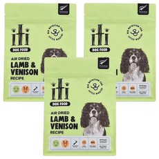 Iti 狗狗天然風乾主食, 羊肉 + 鹿肉, 200g, 3包