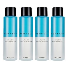 MISSHA 台灣公司貨 完美眼唇卸妝液, 155ml, 4瓶