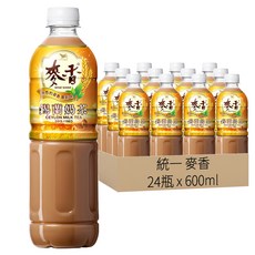 統一 麥香 錫蘭奶茶 600ml*24瓶, 香氣芬芳 口感渾厚 焙炒大麥 乳粉結合