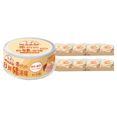 BTD 乖狗狗 無膠鮮豬犬湯罐 80g, 豬肉 + 雞肉, 48罐