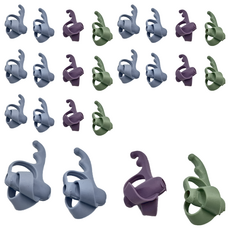 貓太子 五指定位輔助學習握筆器/握筆練習器/握筆矯正器/握筆訓練器 HXZ1023 4入, 藍色+綠色+紫色, 6個