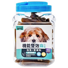 by DOG 機能雙效麻花捲 超高含量 嚴選國產新鮮雞肉 台灣製造, 海藻 + 鱉蛋粉, 800g, 1罐