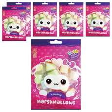 良澔 羊棉棉愛心棉花糖, 大塊一口咬下超過癮, 100g, 6袋