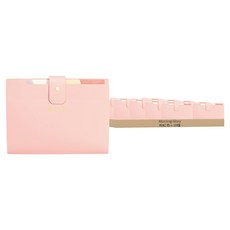 morning glory 4500 Clever 8格簡易文件夾, 10個, 粉紅色