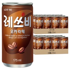 LOTTE 樂天 Let's Be 摩卡咖啡, 韓國國民咖啡 175ml, 60罐