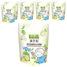 蒲公英 超濃縮環保洗衣膠囊 5合1酵素 橙花檸檬香味, 16顆, 6包