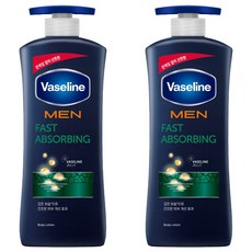 Vaseline 凡士林 男士專用潤膚乳液 無香 快速吸收, 400ml, 2瓶