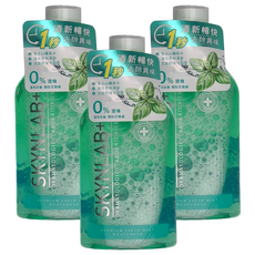 SKYNLAB 太潔 清新薄荷漱口水，1秒快速去除異味，0%酒精, 400ml, 3瓶