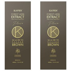 KA'FEN 卡氛 Plus+ 何首烏染髮膏 染後髮色自然亮澤 柔順光滑 富含保濕成分 滋養髮絲 安心染髮 呵護髮質, 暮褐咖啡棕, 2件