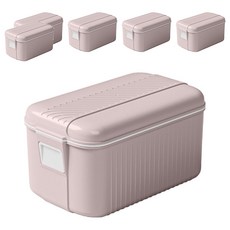 Reddot 紅點生活 免手搓起泡肥皂收納盒 升級款, 6個, 藕粉色