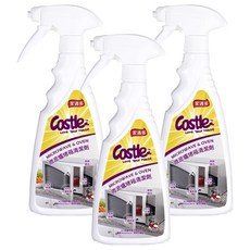 Castle 家適多微波爐烤箱清潔劑，有效溶解油垢、消除異味、長效防護, 500ml, 3瓶