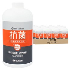 台塑生醫 Dr's Formula 抗菌防護噴霧 補充瓶, 1kg, 12瓶