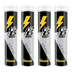 BeRule 綜合維生素B群發泡錠, 維生素B群維持能量正常代謝, 牛磺酸迅速補充能量, 高劑量, 方便攜帶, 百香果口味好喝, 20錠, 4g, 4瓶