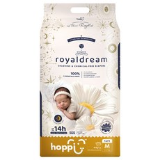 hoppi 皇家系列 嬰兒黏貼型尿布 6~11kg, M, 44片