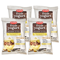 EasiYo 希臘式優格粉 香草卡士達口味, 紐西蘭純優格, 天然成分, 純淨乳源, Makes 1KG of Yogurt, 230g, 1包, 4包