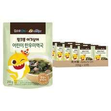 Jipeuroon 兒童韓牛海帶湯 (200g x 5個入), 10包