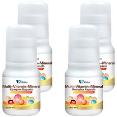 Kalso 科德司 綜合維生素膠囊, 含24種維生素礦物質 營養全面, 30顆, 64g, 4瓶