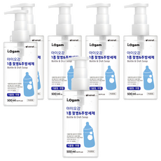 i.Ogam 奶瓶廚房泡沫洗潔清 無香 食品添加劑成分 溫和安全, 500ml, 6瓶