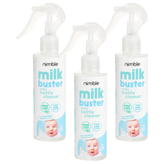 Nimble 靈活寶貝 Milk Buster 奶瓶清潔劑, 天然乳酸抗菌99.9%, 植萃清潔配方, 200ml, 3瓶