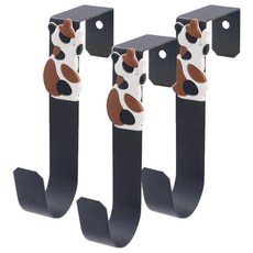 TRENY 簡約貓咪門後掛鉤 創意收納, 混合色, 3入
