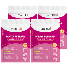 MedBIO 美百優 白高顆蜂王乳多肽膠囊, 500mg, 30顆, 4包