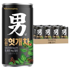 Kwangdong 男茶 枳椇子茶 使枳椇樹果實熬製而成的自然飲品 含有枳椇樹果實濃縮萃取液, 180ml, 30罐