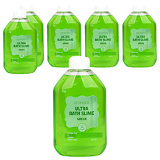 Recipe Box 泡泡史萊姆入浴劑 綠色 6瓶 - 兒童泡澡沐浴露, 520ml