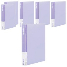 Lan CHYn 連勤牌文具 PE PP 果凍色系4孔1吋圓型活頁夾, A4尺寸, 6本, 紫色
