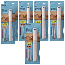 PuniLabo 攜帶型剪刀 棒型 附掛繩, 海豹, 6個