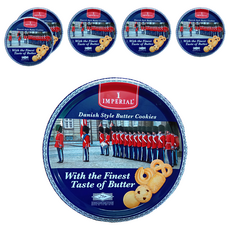 IMPERIAL 御林軍 丹麥奶酥, 口感扎實 多種造型口味 精緻鐵盒可當收藏, 6盒