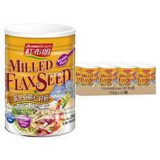 HomeBrown 紅布朗 黃金亞麻仁籽粉, 350g, 12罐