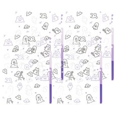 日本 MIDORI 3層資料夾 A4, 幽靈 透明色, 4個